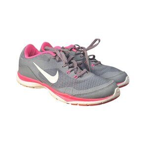 Nike Flex TR 5 Womens Training Shoes Gray/Pink Size 8.5 Lightweight Breathable M